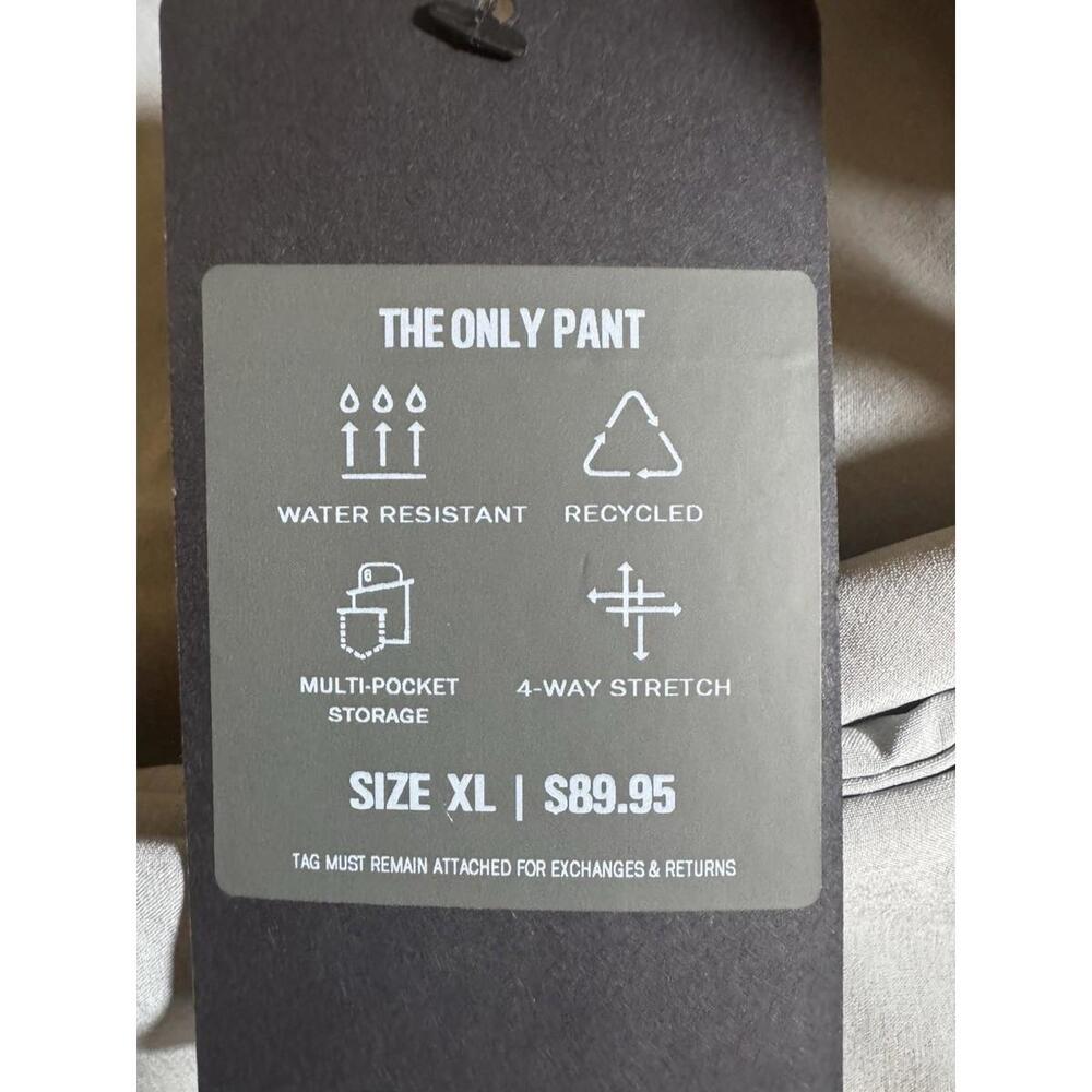 Fabletics The Only Pant Men’s XL Performance Stretch Pants Tan NWT List $89.95 - Picture 4 of 8